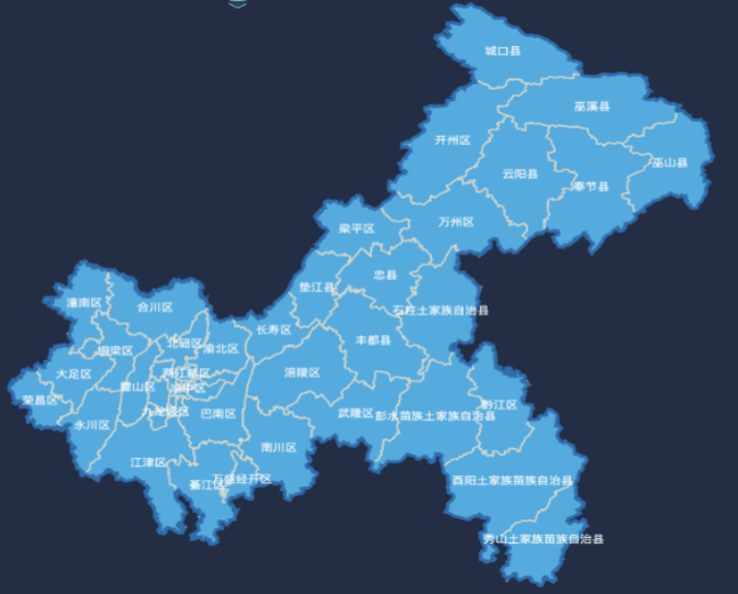 重庆市域底图
